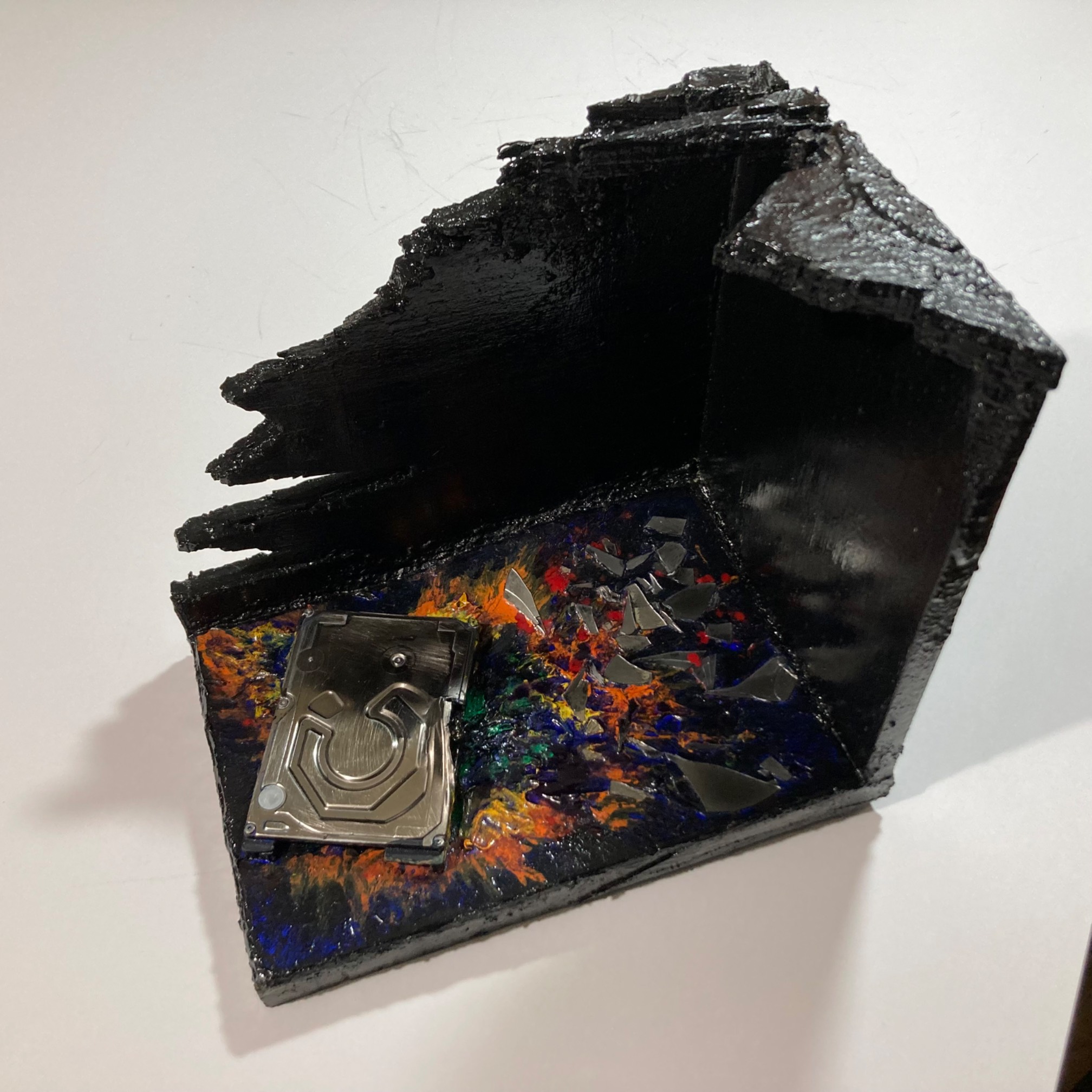 Object art made from a hard drive